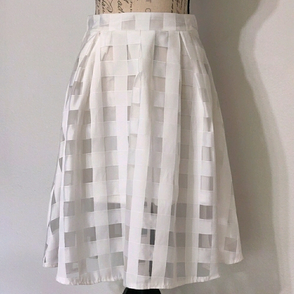 Charlotte Russe Dresses & Skirts - NWT Sz.s. sheer lined white skirt.